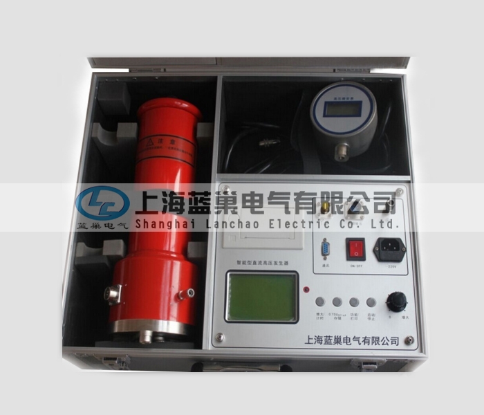 ZGF-120KV/2mA大屏智能直流高壓發(fā)生器。應(yīng)用AIPWM技術(shù)，對(duì)PWM技術(shù)的不準(zhǔn)確線性度進(jìn)行了調(diào)整，使儀器精度得到了大幅度提高。并采用AI技術(shù)設(shè)定過(guò)壓保護(hù)和過(guò)流保護(hù)取代了數(shù)字撥盤開關(guān)只能設(shè)定電壓值